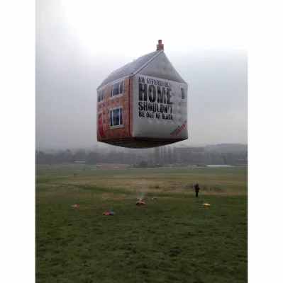 Best Advertising Balloon Model House Shaped Inflatable Helium Balloon Promotional PVC Balloon