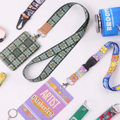 Custom Polyester Lanyard for Keys Keychain Lanyard with Id Holder