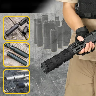 Tactical Suppressor Cover Heat-Resistant Burn Proof Suppressor Sleeve with Secure Microfiber Heat Shield for Firearm Protection