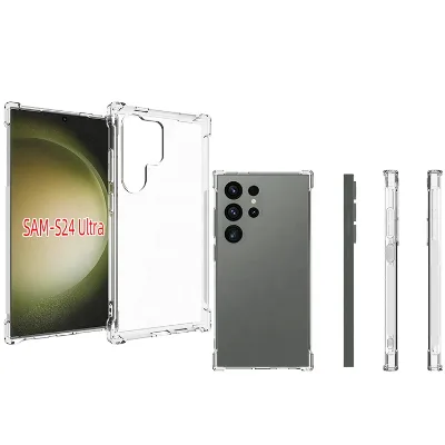 For for S24 S23 S22 Ultra Clear TPU Eco-friendly Fashion Shockproof Case Cover