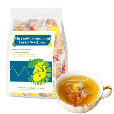 Premium Quality Herbal Tea for Chrysanthemum Cassia Seed Chamomile Camellia Japonica Packaged in Sachets