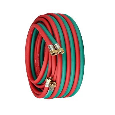 1/2 Inch Twin Red and Green Two-color High Pressure PVC Welding & Cutting Argon Oxygen Hose