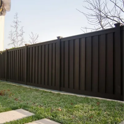 Silver Aluminum Fence Standard Dimension Durable Outdoor Landscape Divider Fence