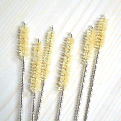 Sisal Bristle Cleaning Brush for Efficiently Cleaning Drinking Straws
