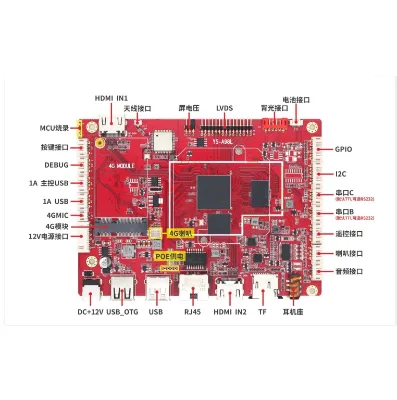 Lcd controller board USB 4G module hdm network  lvds android board 9.0 OS with hdm1 input
