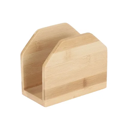 Bamboo Vertical Tissue Napkin Holder House Party Restaurant Hotel Napkin Holder for Table