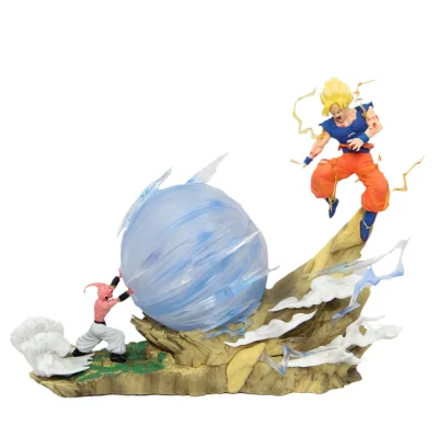 2024 New Luminous Boxed Figure Anime Dragoned Ball Goku with Buu Model PVC Action Figure Collectible Model Doll Toy for Gift
