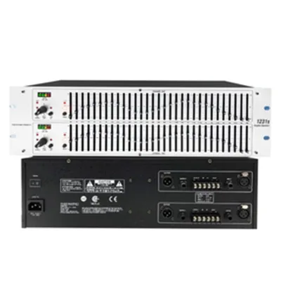 1231S 1231S Dual Channel 3U 31 Band Karaoke 1231S Audio Peripheral Equalizer for Audio Equipment System