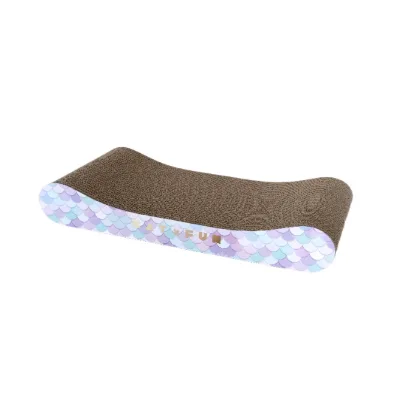 Factory Wholesale Customize Pattern Cat Scratcher Cardboard Cat Scratcher Toy With Free Catnip