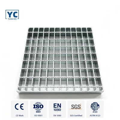 Fishing Port Slip Proof Quayside Walkway and Custom Net Drying Platform Built With Rust Resistant Galvanized Steel Bar Grating