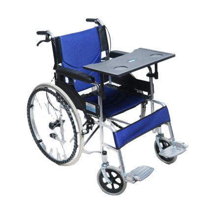 Medical RhabilitationTherapy Supplies Lightweight Steel Foldable Manual Wheelchair for Disability