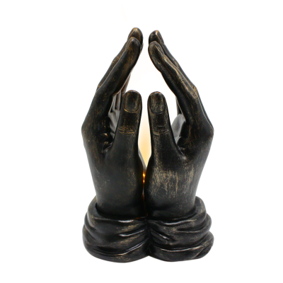 Praying Hands Figurine Hand Gesture Statue Prayer Tabletop Figurine Faith Collection Ornament Blessing Statue With Light