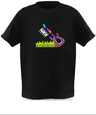 HOT fashion led tshirt/equalizer tee shirt/equalizer t for Christmas Party