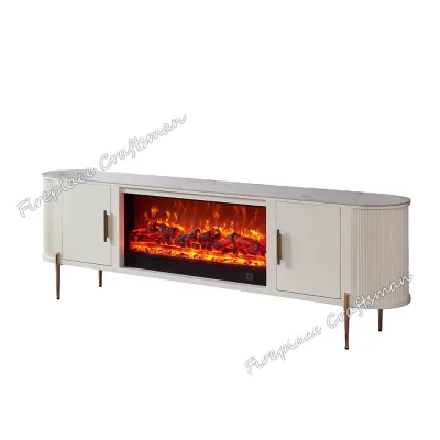 372 Guangdong Modern Indoor Tv Stand Led Electric Stove Fireplace Mantel Heater Sale