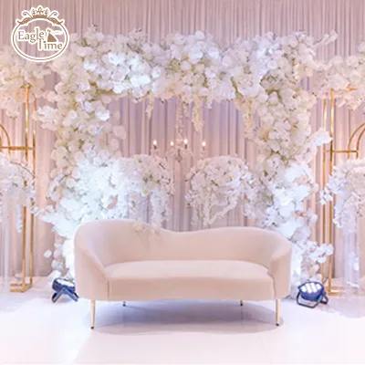 High Quality Comfortable Modern Stainless Steel Legs Pure White Funiture Living Room Leather Sofa