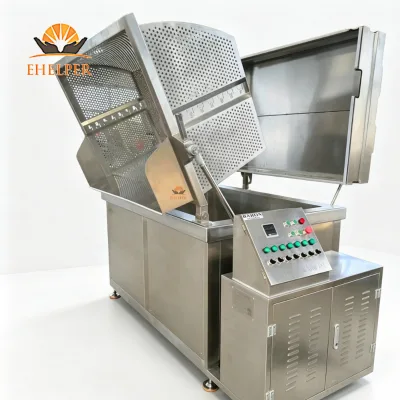 Industrial Seafood Boiling Blanch Pot Hydraulic Auto Unloading Suitable Shrimp Fish Seafood Processing