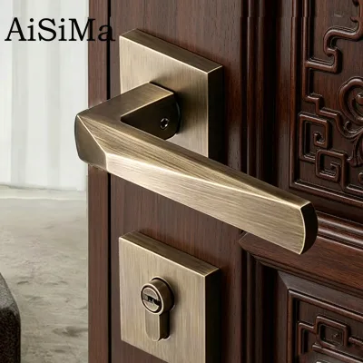 Modern Door Lever Handle Antique Brass Door Handle