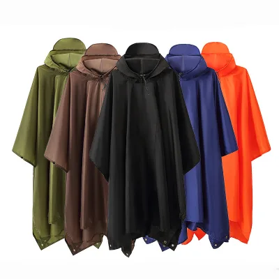 Practical Hooded Raincoat Lightweight Portable Long for Outdoor Raincoat Rain Jacket Multifunctional Outdoor Rain Clothes