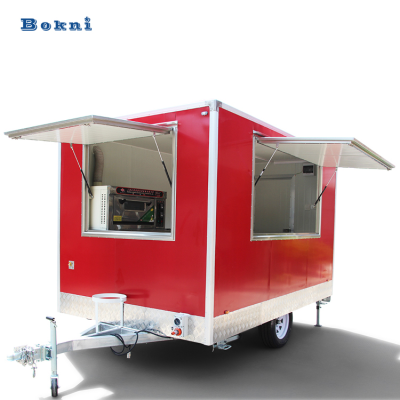 Foods Truck BBQ Food Truck 2 Floors Food Trailer