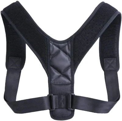 Adjustable S-XXL Size Back Brace One-Piece Posture Support for Adults Basic Protection for Outdoor Activities Workout Packaged