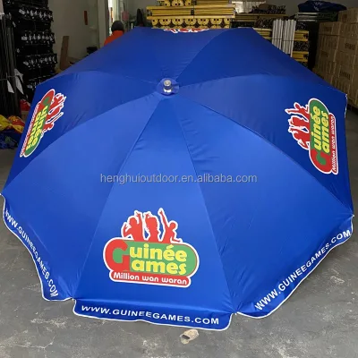 Heavy Duty Portable Beach Umbrella with Sand Anchor Adjustable Height Air Vent Aluminum Sun Shelter for Patio Garden Outdoor