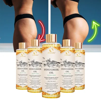 Pure Natural Ingredient Fenugreek Extract Product Buttock Curve Booster Butt and Hip Enhancement Enlargement Fenugreek Oil
