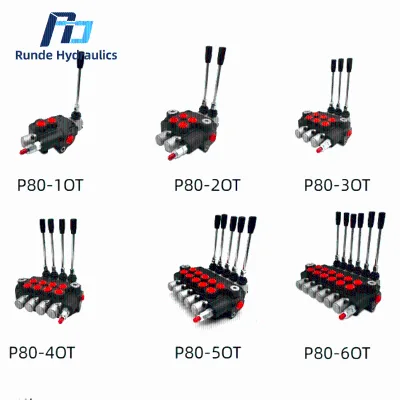Runde Bulgarian-style P40/P80/P120 Series Integrated High-pressure Direct-acting Directional Control Multi-way Valve 1/2 Port