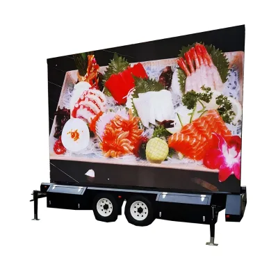 Rapid Deployment Mobile Full Color High Definition Solar Led Screen Display Trailer for Merchant Promotion