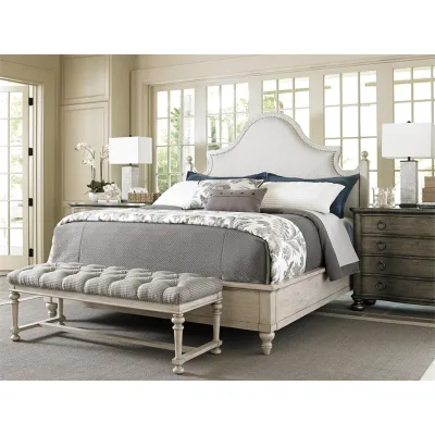 Luxury Leather Double Bed Headboard with Solid Wood Frame Modern Soft Style and Cushioned Storage Metal Panel Design
