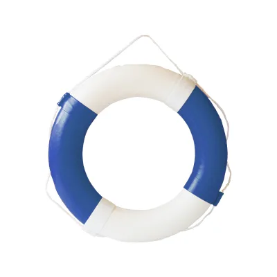 Manufacturer Direct Sales Support Printing new design PU Life Buoy rings with Nylon Rope