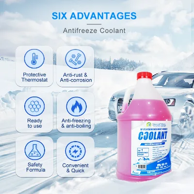 Phosphate-Free Long-Life Radiator Antifreeze Coolant 1Gallon 3.78L for Eco-Friendly Engine Protection
