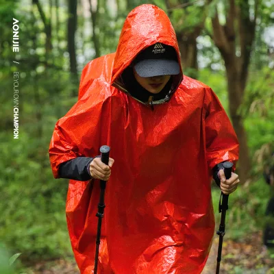 AONIJIE Outdoor Emergency Blanket Sports Running Warmth Tear-proof Insulation Rainproof Accessories Windproof Emergency Blanket