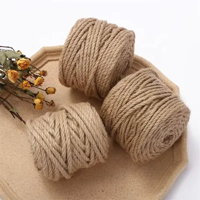 Factory Price Gardening Natural Jute 100% Nature Jute Rope Many Sizes in Stock Hemp Manila Rope for Decoration Hand Made Craft