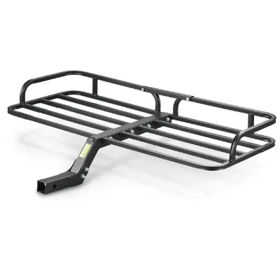 300 Lb. Capacity Powder Coated Steel ATV Cargo Carrier Luggage Hauling Rack Basket