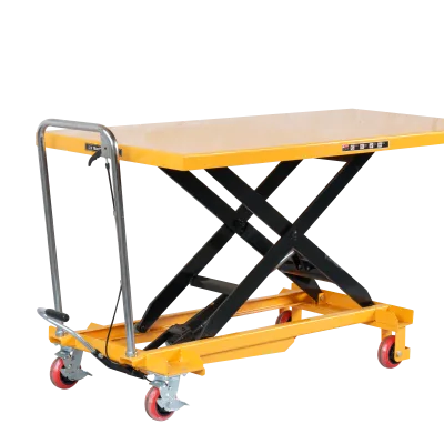 300kg PT300A 900mm Portable Hydraulic Lifting Platform Scissor Fork Type Foot Lift Warehouse Mobile Loading and Unloading Cart