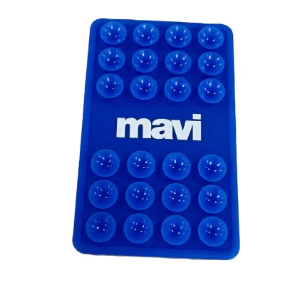 Double Sided Silicon Wall Vacuum Suction Cup Pad Phone Accessories Holder Laptop Stand for Desk With Detachable Phone Holder
