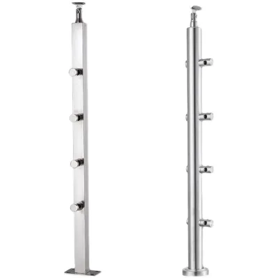 Custom Stainless Steel Standard Railing Height for Stairs Stainless Steel Stair Railing Post