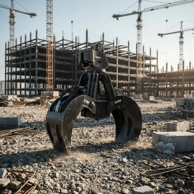 High quality Excavator Hydraulic Grapple Rotating Log Grapple Steel Grapple Rock Grab Multi-Purpose