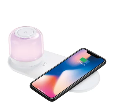 Usb Rechargeable Table Lamp Wireless Charger Lamp Music Magnetic Light Touch Night Light