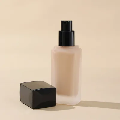 Custom logo Dark Skin Makeup OEM Liquid Foundation Full Coverage Waterproof Foundation