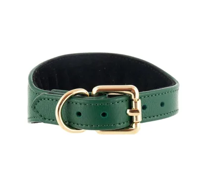 Custom Luxury Greyhounds Whippets Puppies Dog Collar Wide Genuine Leather with Personalized Features Nylon and PU Material