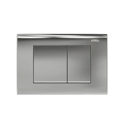 Chrome Flush Control Plate for Dual Flush tank