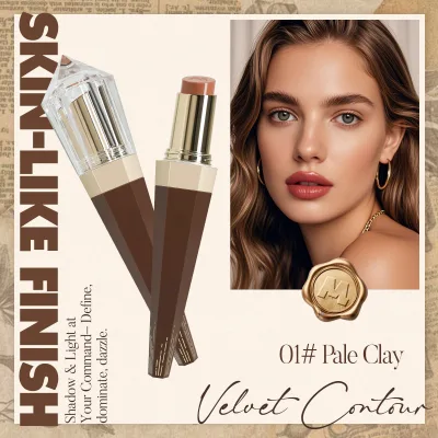 Wholesale High-Luxury Contour Stick Set Three-Dimensional Sculpting Sceptre Shimmer Stick with Makeup Brush