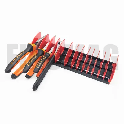 10-Slot Pliers Cutters Organizer Rack Magnetic Pliers and Wrench Organizer