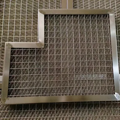 Stainless Steel Wire Mesh Mist Eliminator Panel-Type Drawer-Type Oil Fume Separation Dust Removal Net Model Y Made in China