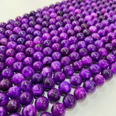 Sugilite Beads Gemstone Purple Beads for Jewelry Making Bulk