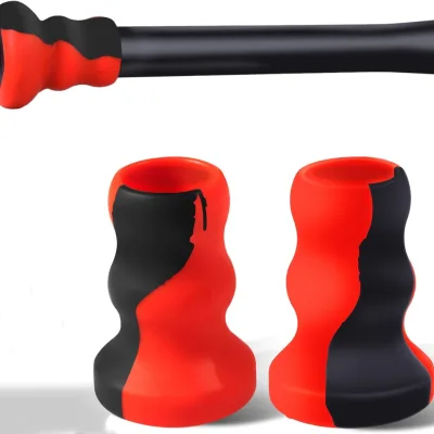 Custom Multi Color Silicone Baseball Grip Softball Bat Choke Knob Stacker Choke up Ring Bat Base Grip Taper
