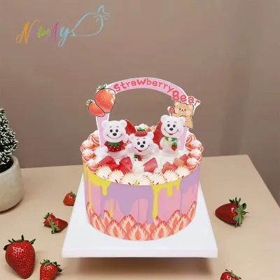 Festival Party Cake Accessories Decorations Supplies,3Dcartoon Animal Cake DecorationCake Decoration Toys Edible Cake Decoration