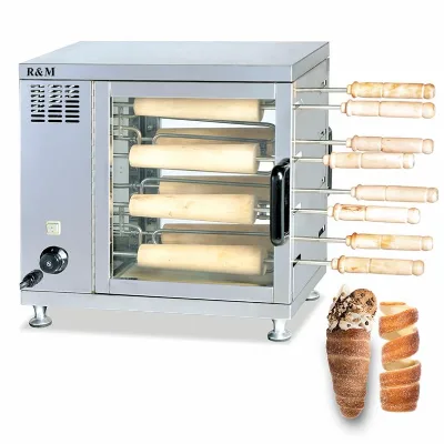 China Commercial Kurtos Kalacs Kurtoskalacs Baking Recipe Oven Chimney Chimeny Cake Oven Truck Bakery Maker Ofen Rollers Machine