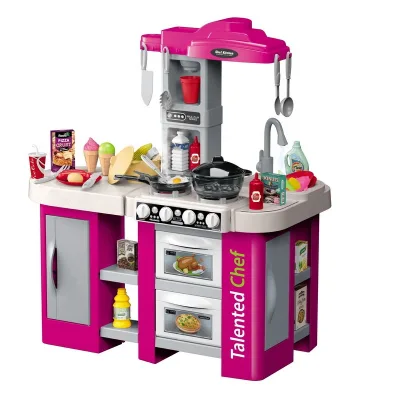 Pink Plastic Play Kitchen Set Family Pretend Range For Gift Retailers Global Resale Catalog Selection Program Display